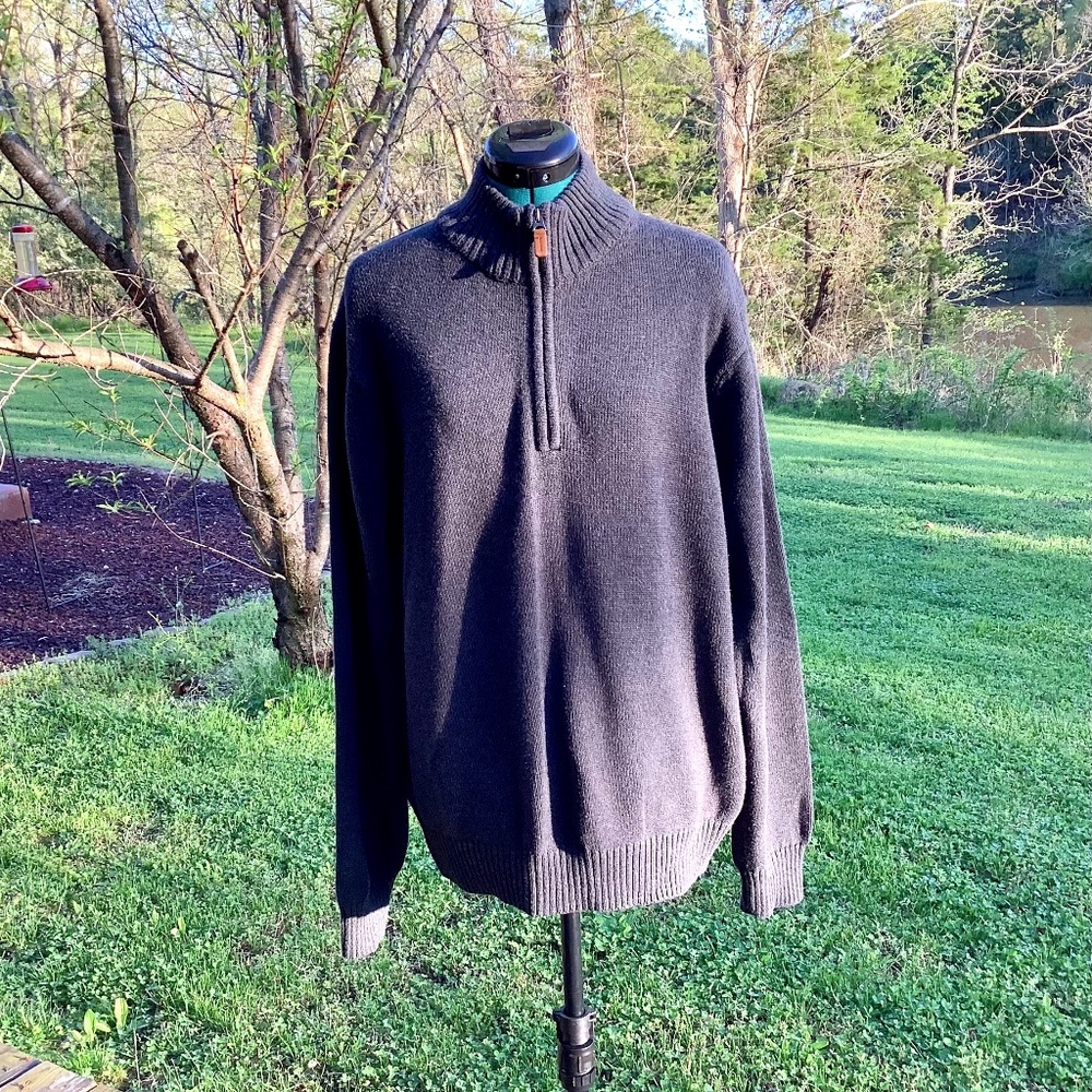 St John’s Bay Quarter Zip Pullover Sz XL